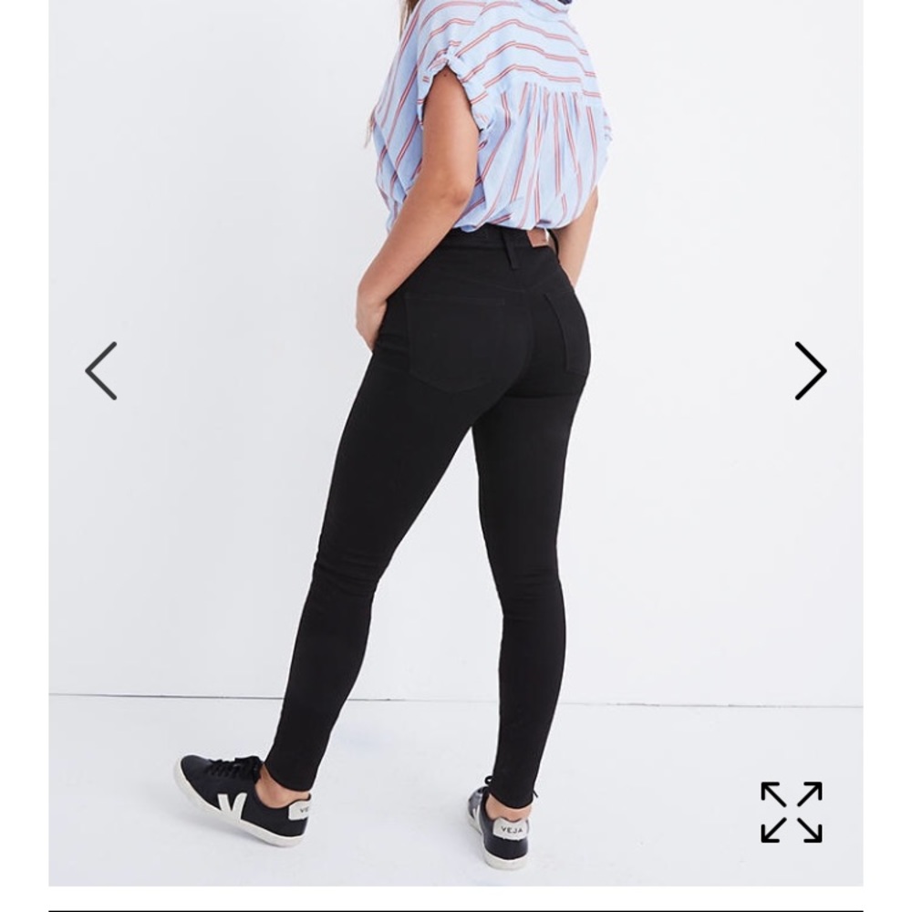Madewell curvy Black denim